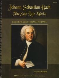 Bach Solo Lute Works Koonce Guitar Solo Sheet Music Songbook