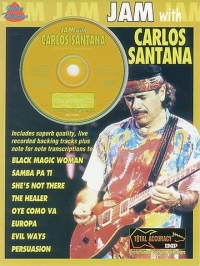 Carlos Santana Jam With Book & Cd Guitar Tab Sheet Music Songbook