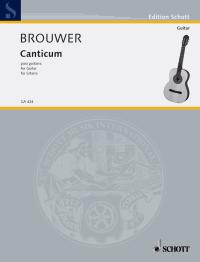 Brouwer Canticum Para Guitarra Sheet Music Songbook