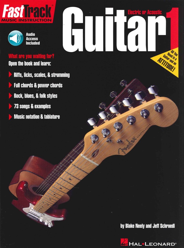 Fast Track Guitar Method Book 1 + Online Sheet Music Songbook