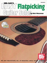 Easy Flatpicking Guitar Solos Book & Cd Weissman Sheet Music Songbook