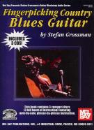 Fingerpicking Country Blues Guitar Book & 3 Cds Sheet Music Songbook