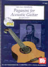 Paganini For Acoustic Guitar Book & Cd Sheet Music Songbook