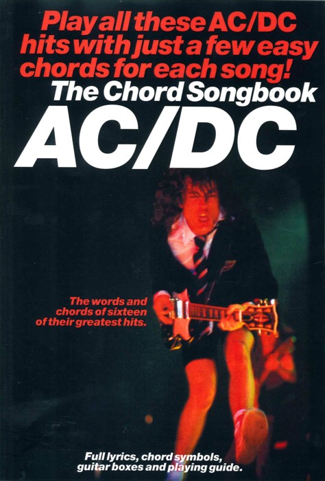 Ac/dc Chord Songbook Guitar Lyrics/chords Sheet Music Songbook