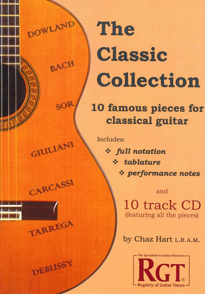 Classic Collection 10 Famous Pieces Hart Bk/cdtab Sheet Music Songbook