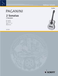 Paganini Sonatas (2) Guitar Sheet Music Songbook