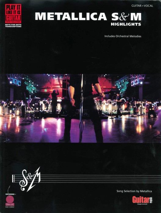 Metallica S & M Highlights Guitar Tab Sheet Music Songbook