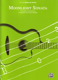 Beethoven Moonlight Sonata Classical Guitar Tab Sheet Music Songbook