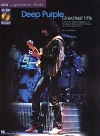 Deep Purple Greatest Hits Signature Licks Book/cd Sheet Music Songbook