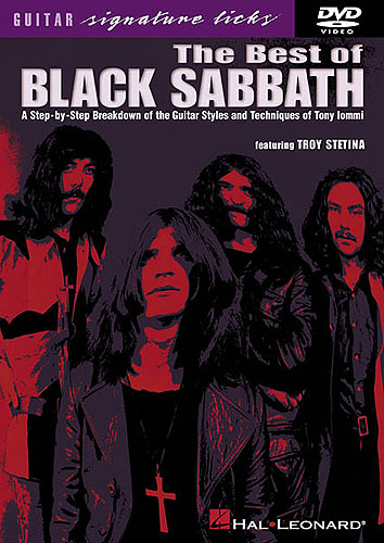 Black Sabbath Best Of Guitar Signature Licks Dvd Sheet Music Songbook