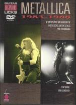 Metallica Legendary Licks Guitar 1983-1988 Dvd Sheet Music Songbook