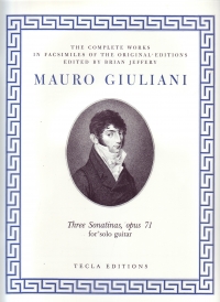 Giuliani Sonatinas (3) Op71 Solo Guitar Sheet Music Songbook