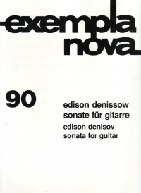 Denisov Sonata Guitar Solo Sheet Music Songbook