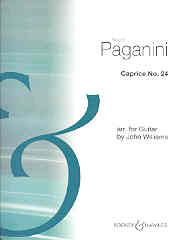 Paganini Caprice No 24 John Williams Guitar Sheet Music Songbook