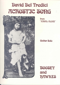 Del Tredici Acrostic Song (finale Alice) Guitar Sheet Music Songbook