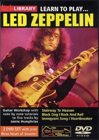 Led Zeppelin Learn To Play Lick Library Dvd Sheet Music Songbook