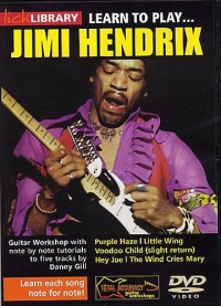 Jimi Hendrix Learn To Play Lick Library Dvd Sheet Music Songbook