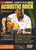 Learn To Play Easy Acoustic Rock 3 Lick Lib Dvd Sheet Music Songbook