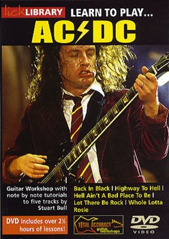Ac/dc Learn To Play Lick Library Dvd Sheet Music Songbook