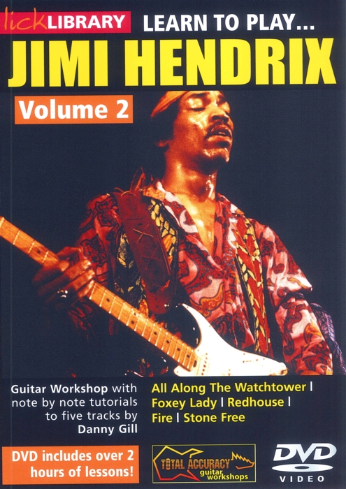 Jimi Hendrix Learn To Play 2 Lick Library Dvd Sheet Music Songbook