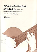 Bach Sonata Iii Bwv1005 Guitar Sheet Music Songbook