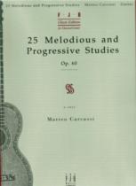 Carcassi 25 Melodious And Progressive Studies Op60 Sheet Music Songbook