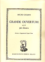 Giuliani Grande Overture Op61 Guitar Sheet Music Songbook