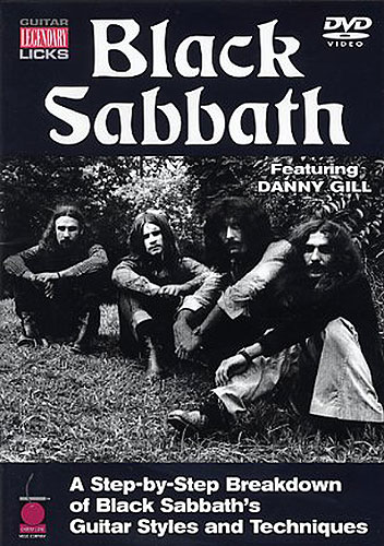 Black Sabbath Guitar Legendary Licks Dvd Sheet Music Songbook