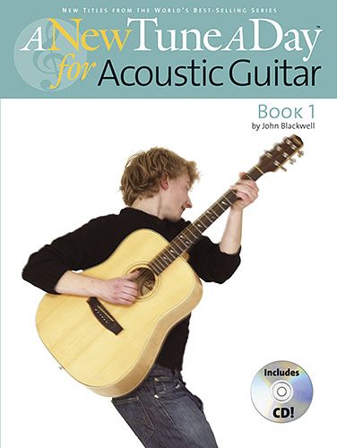 New Tune A Day Acoustic Guitar Book & Cd Sheet Music Songbook