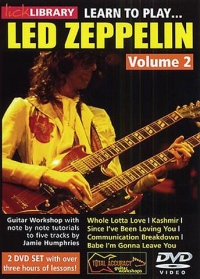 Led Zeppelin Learn To Play 2 Lick Library Dvd Sheet Music Songbook