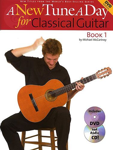 New Tune A Day Classical Guitar Book Cd & Dvd Sheet Music Songbook