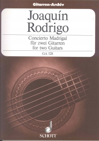 Rodrigo Concierto Madrigal 2 Guitar Sheet Music Songbook