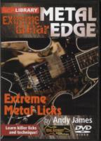 Metal Edge Extreme Metal Licks Lick Library Dvd Sheet Music Songbook