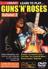 Guns N Roses Learn To Play 2 Lick Library Dvd Sheet Music Songbook