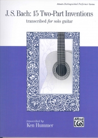 Bach Two Part Inventions (15) Solo Guitar Sheet Music Songbook