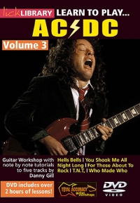 Ac/dc Learn To Play Vol 3 Lick Library Dvd Sheet Music Songbook