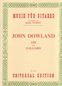 Dowland Air & Galliard Scheit Solo Guitar Sheet Music Songbook