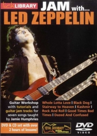 Led Zeppelin Jam With Lick Library Dvd Sheet Music Songbook