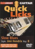 Quick Licks Jimi Hendrix Slow Blues Key Of B Dvd Sheet Music Songbook