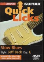 Quick Licks Jeff Beck Slow Blues Key Of B Dvd Sheet Music Songbook