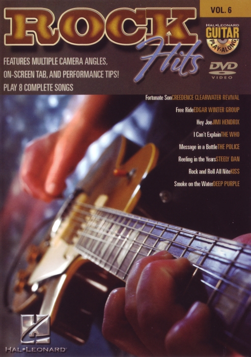 Guitar Play Along Dvd 06 Rock Hits Dvd Sheet Music Songbook