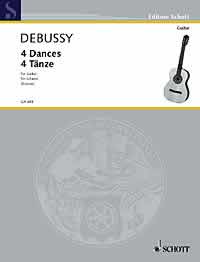 Debussy 4 Dances Guitar Sheet Music Songbook
