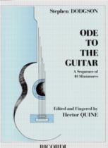 Dodgson Ode To The Guitar Complete Sheet Music Songbook