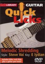 Quick Licks Steve Vai Melodic Shredding Dvd Sheet Music Songbook