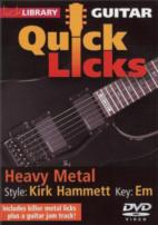 Quick Licks Kirk Hammett Heavy Metal Dvd Sheet Music Songbook