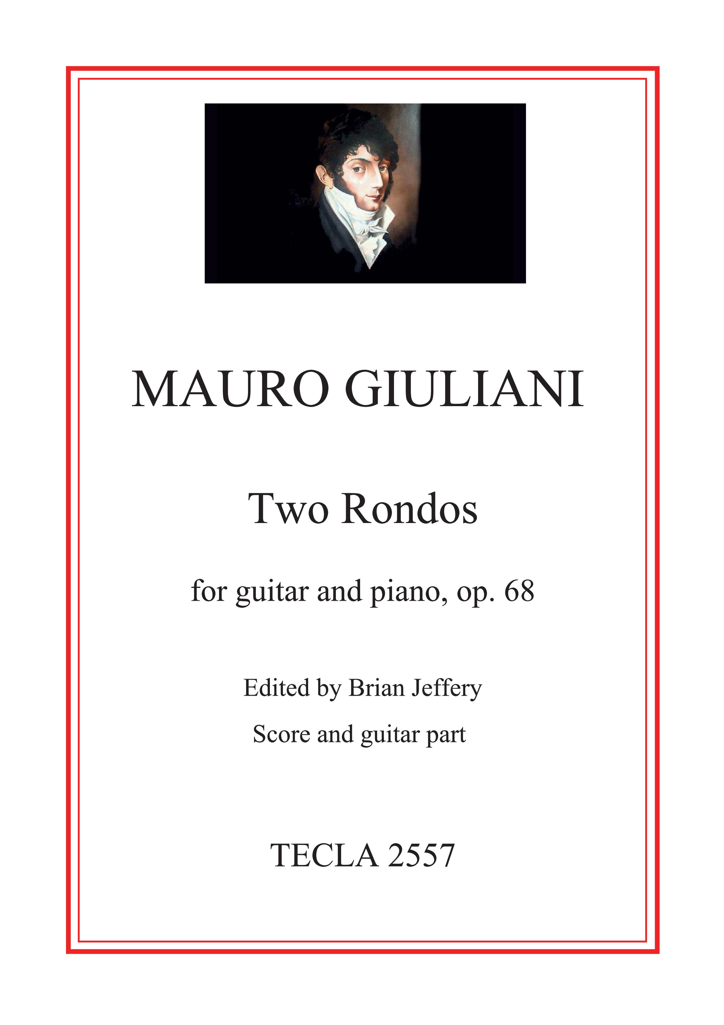 Giuliani Two Rondos Op68 Guitar & Keyboard Sheet Music Songbook