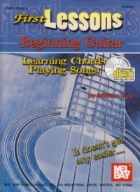 First Lessons Beginning Guitar Chords/songs +audio Sheet Music Songbook