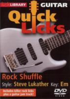 Quick Licks Steve Lukather Rock Shuffle Dvd Sheet Music Songbook