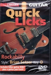 Quick Licks Brian Setzer Rockabilly Dvd Sheet Music Songbook