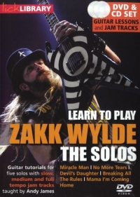 Zakk Wylde Learn To Play The Solos Lick Lib Dvd Sheet Music Songbook